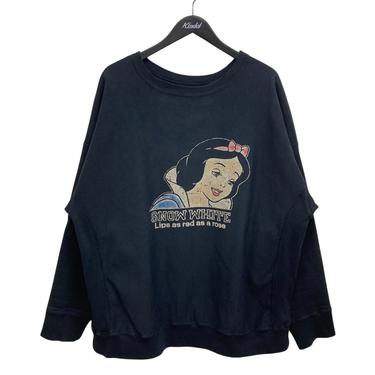 【中古】BOWWOW Disney SNOW WHITE SWEAT SHIRTS ユーズド産業プリントスウェット 米国海軍 大きさ：XXL 【100626】（バウワウ）