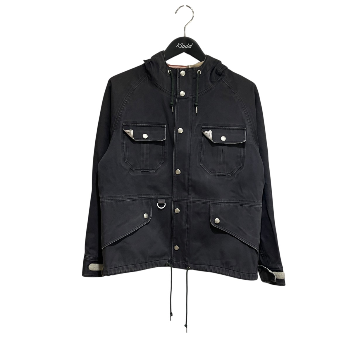 【中古】 WHITE MOUNTAINEERING フーデットデニムジャケット WM873214 グレー サイズ：S 【価格見直し】