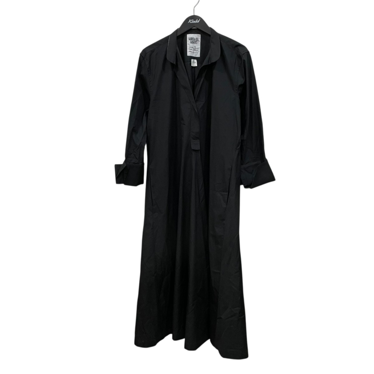 【中古】 GABRIELA COLL GARMENTS NO．46 POPLIN OVERSIZED KURTA DRESS シャツワンピース BLE-15080 ブラック サイズ：1 【価格見直し】