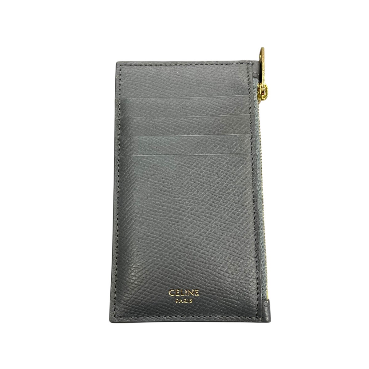 【中古】 CELINE フラグメントケース カードケース U-TN-0139 グレー サイズ：- 【価格見直し】