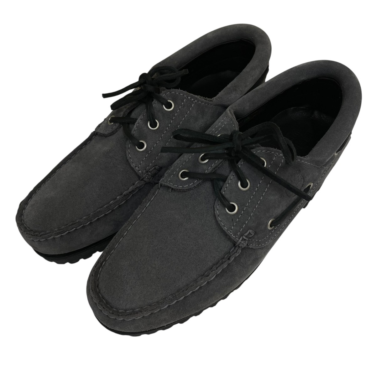 【中古】 Timberland　 UNITED ARROWS 別注 3 EYE CLASSIC LUG デッキシューズ A68QB グレー サイズ：26.5cm 【290126】（ティンバーランド）