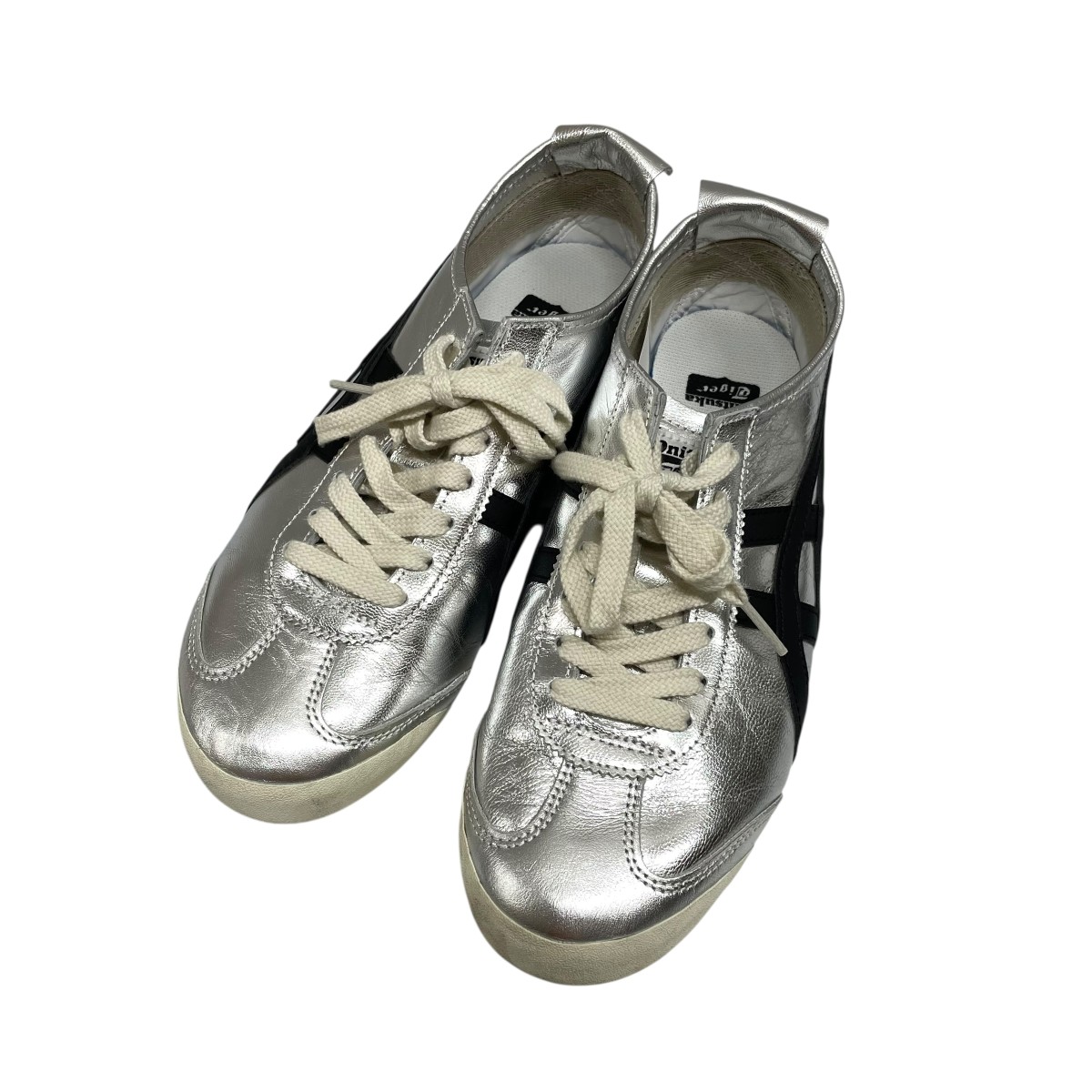 【中古】 Onitsuka Tiger　 スニーカー 1183B566 シルバー サイズ：25.5 【300126】（オニツカタイガー）