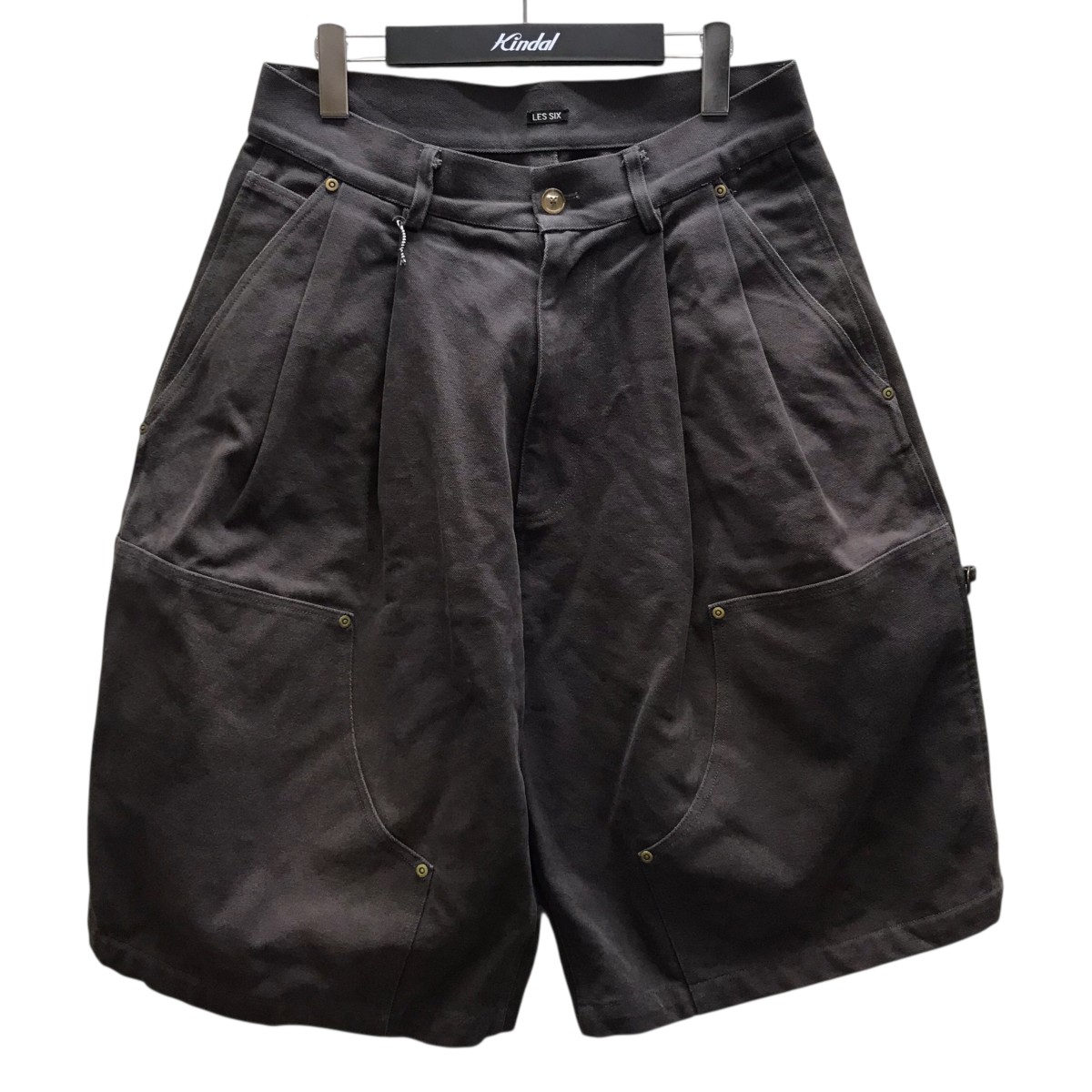 【中古】 LES SIX　 ワールドピーショーツ ショートパンツ ブラウン サイズ：2 【300126】（レシス）