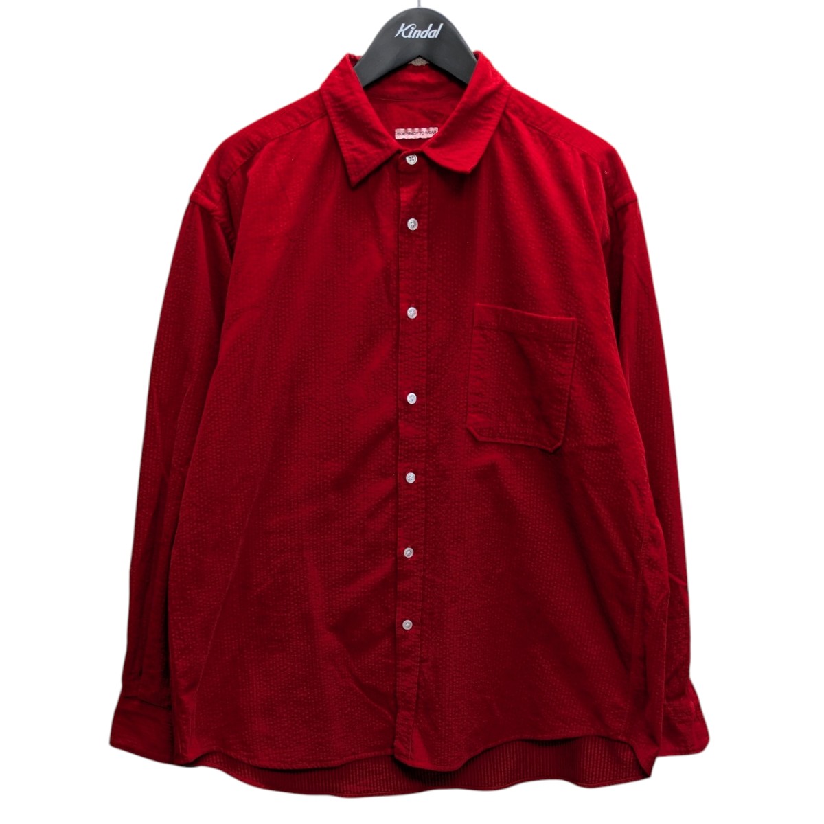 【中古】 SOE　 【Garment Dyed Dad Shirts】 コーデュロイシャツ レッド サイズ：1 【150426】（ソーイ）