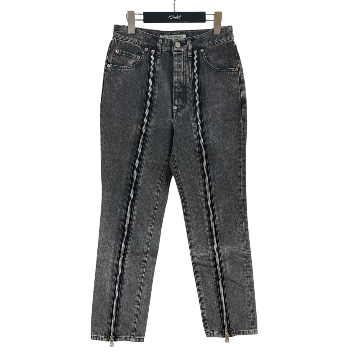 【中古】 JOHN LAWRENCE SULLIVAN　 ジップデニムパンツ グレー サイズ：44 【300126】（ジョンローレンスサリバン）