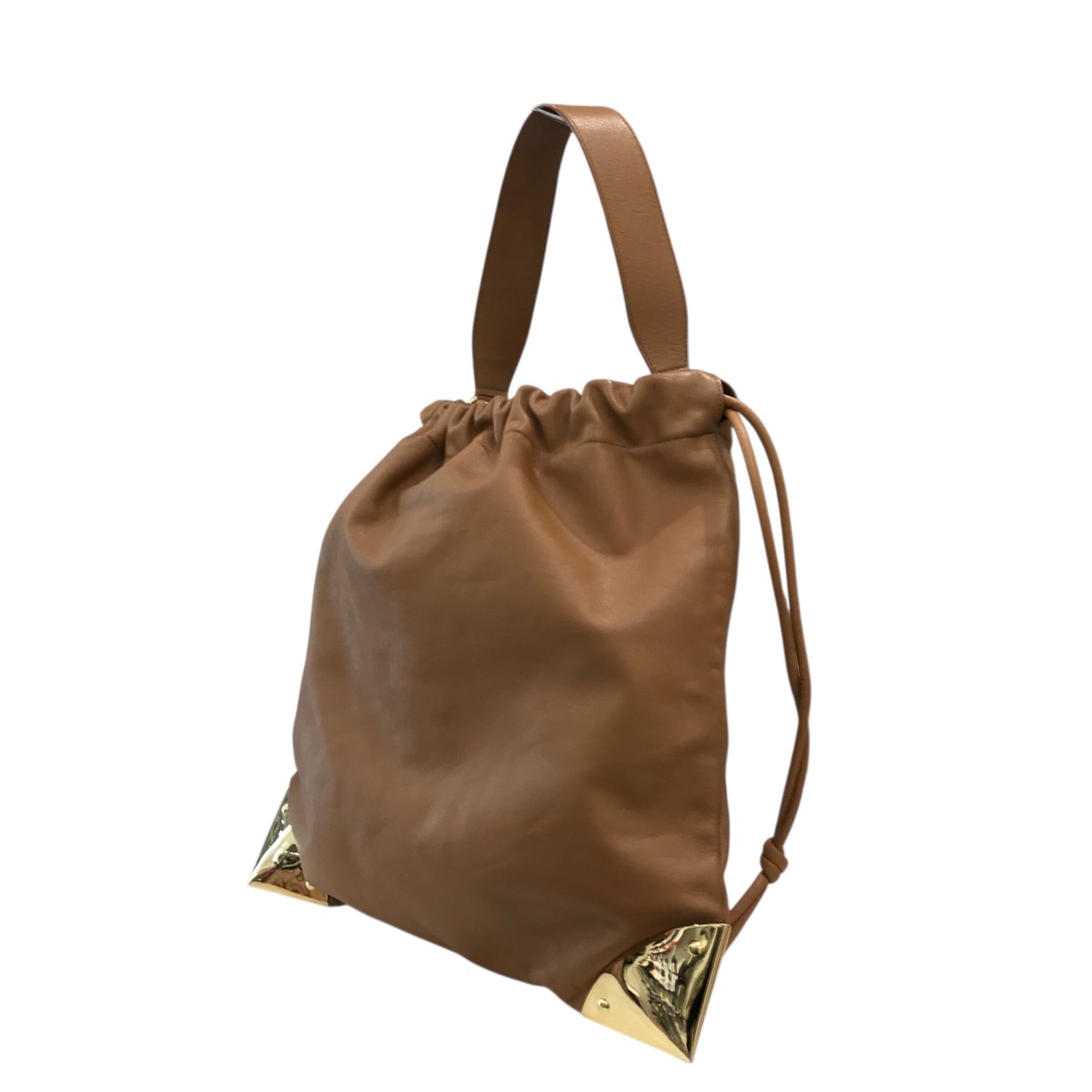 楽天市場】【中古】サカイ sacai バッグ ポーチ メタル 巾着 レザー 黒