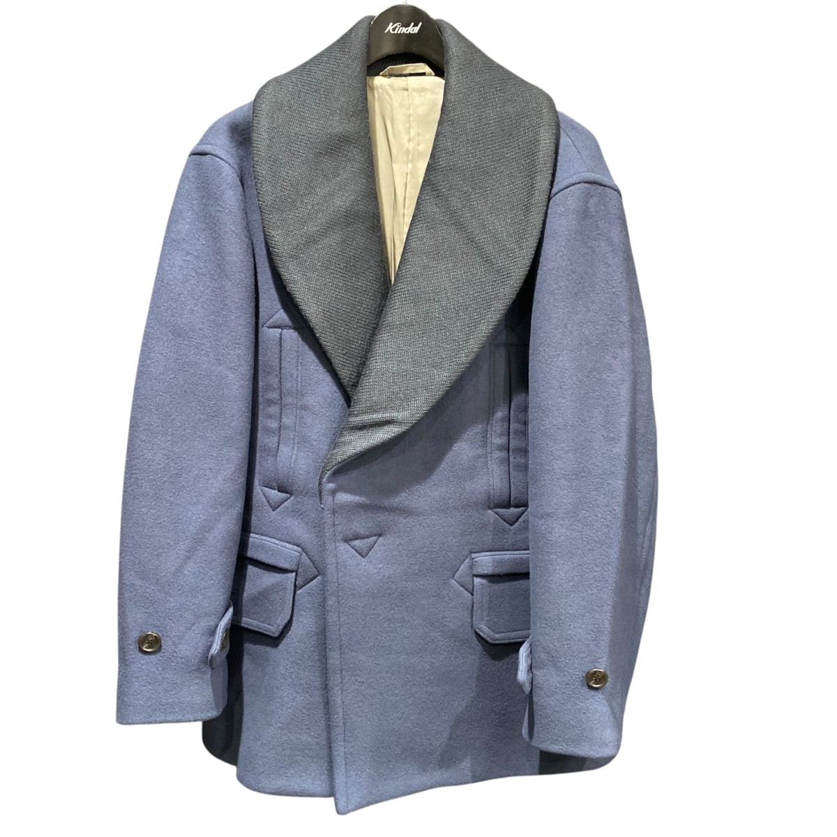 【中古】 RAINMAKER SHAWL COLLAR REA COAT RM232-022 ネイビー サイズ：4 【価格見直し】
