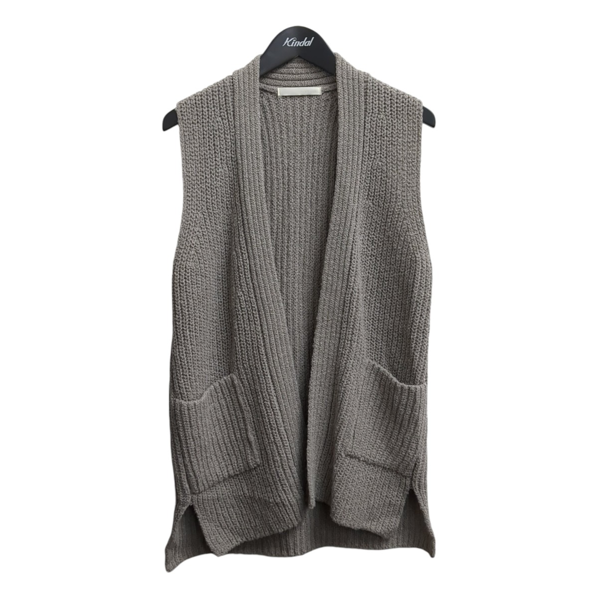 【中古】evam eva wool alpaka aze vest ジレ E253K054 薄墨色 大きさ：M 【310126】（エヴァムエヴァ）