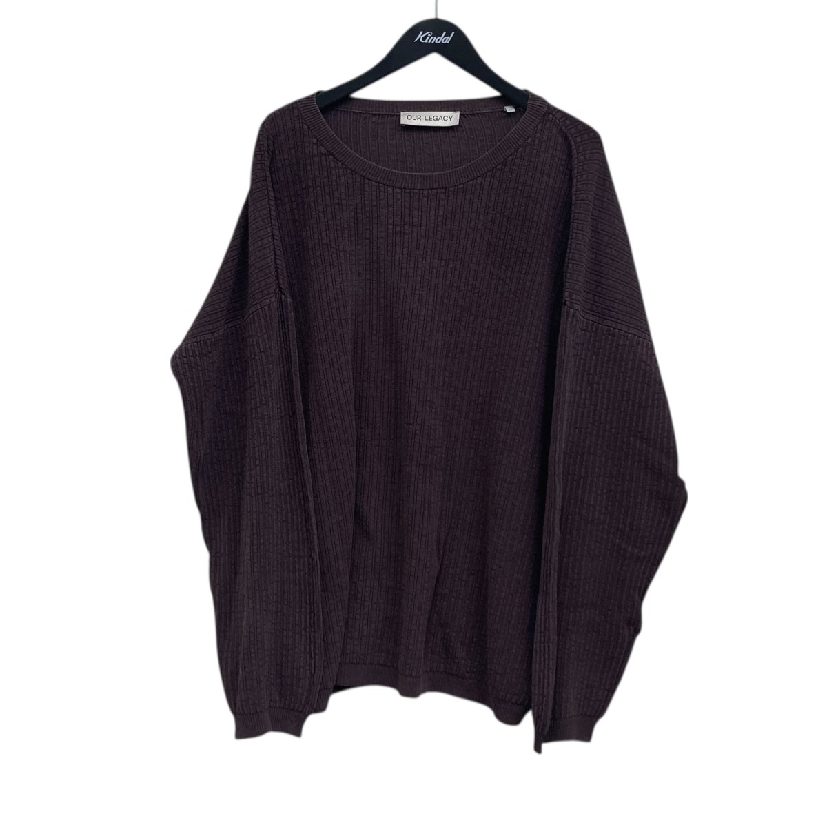 【中古】OUR LEGACY Popover Round Neck Knit クルーネックニット パープル 大きさ：50 【310126】（アワーレガシー）