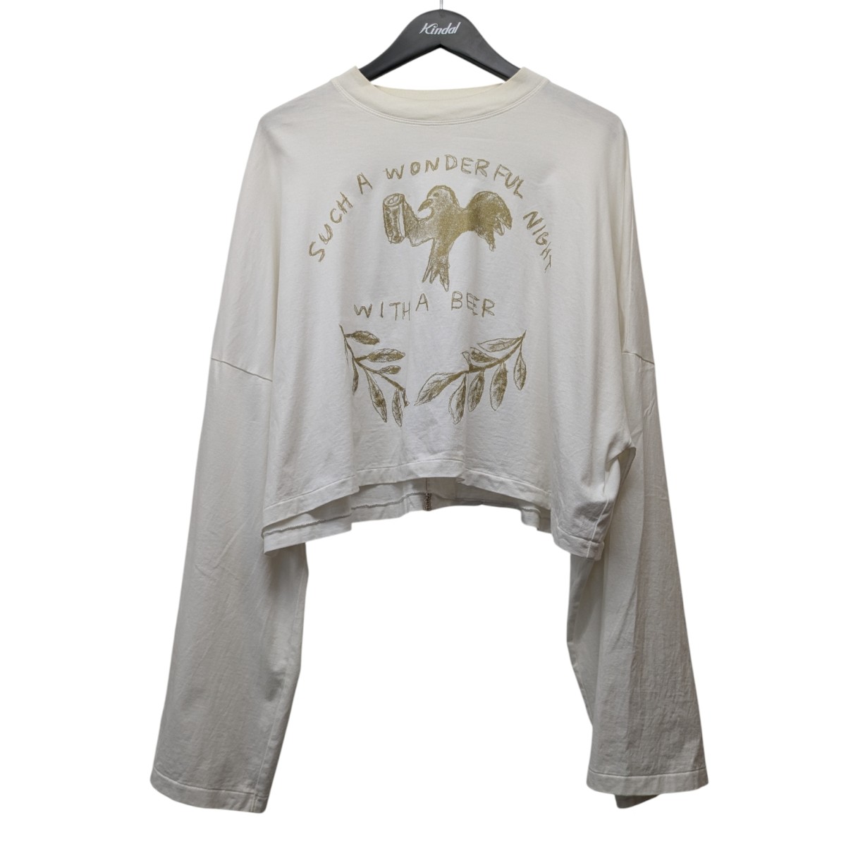 【中古】 SHINYA KOZUKA　 24SS BUZZED BIRD バズドバード グラフィックプリント ショート クルーネックTシャツ 2401SK67A ホワイト サイズ：M 【310126】（シンヤコヅカ）
