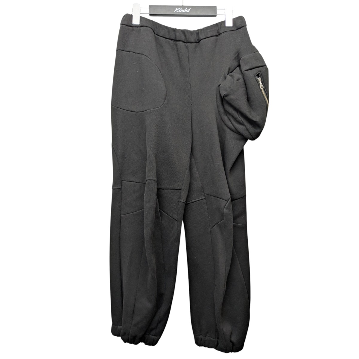 【中古】\u003cBR\u003ewhat yrr feel\u003cBR\u003e23AW Knee Switch sweat pants スウェットパンツ 黒いこと 大きさ：曖昧模糊たる\u003cBR\u003e【通貨価値思いなおす】