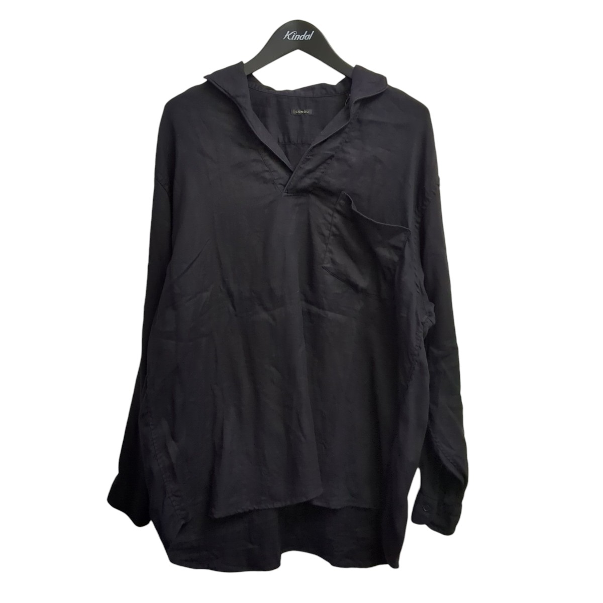 【中古】 COMOLI　 シャツ X01-02023 ネイビー サイズ：2 【010226】（コモリ）