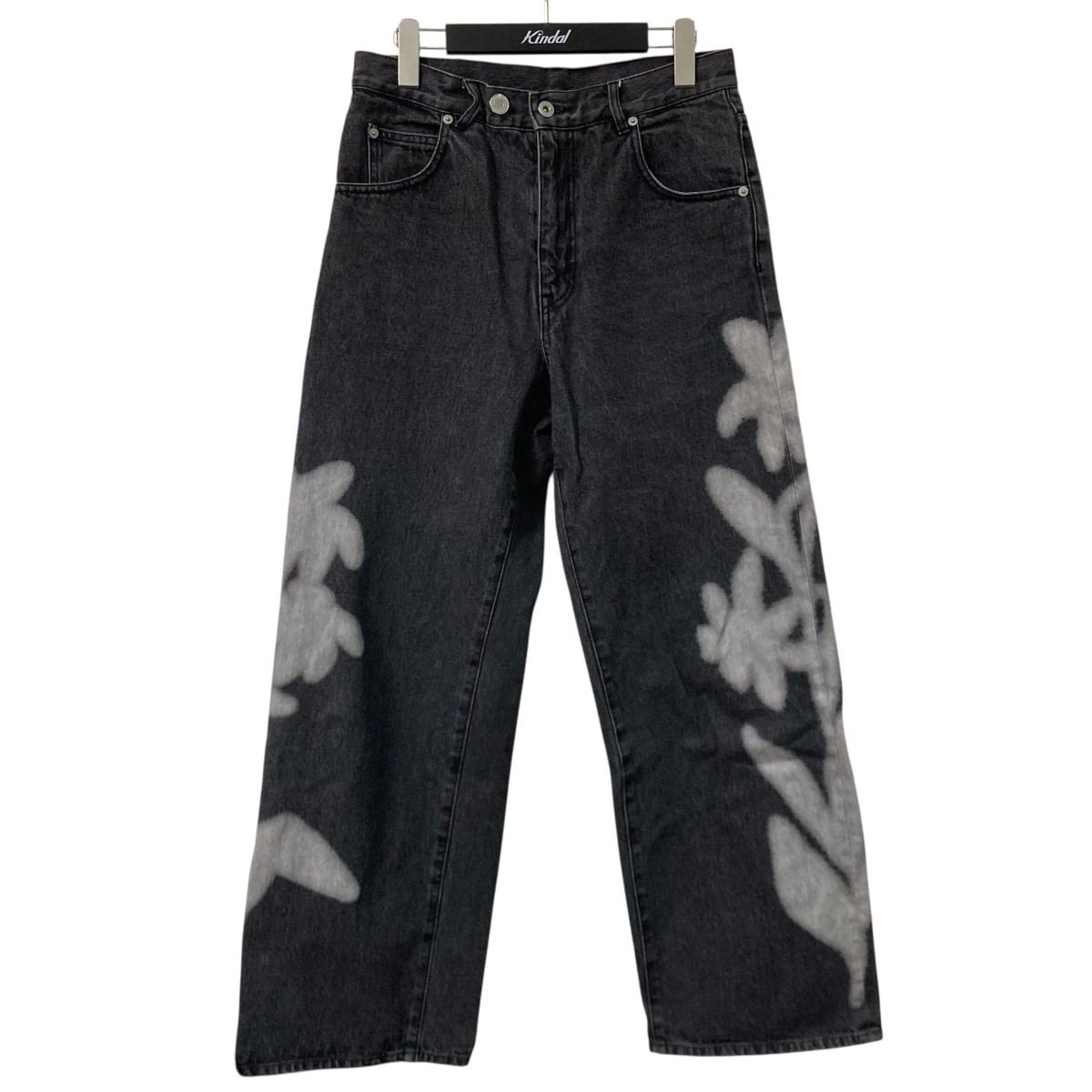 【中古】 JOURNAL STANDARD×TOLIGHT　 25SS フラワーデニム フラワーペイントデニムパンツ 25030410004710 ブラック サイズ：38 【010226】（ジャーナルスタンダード）