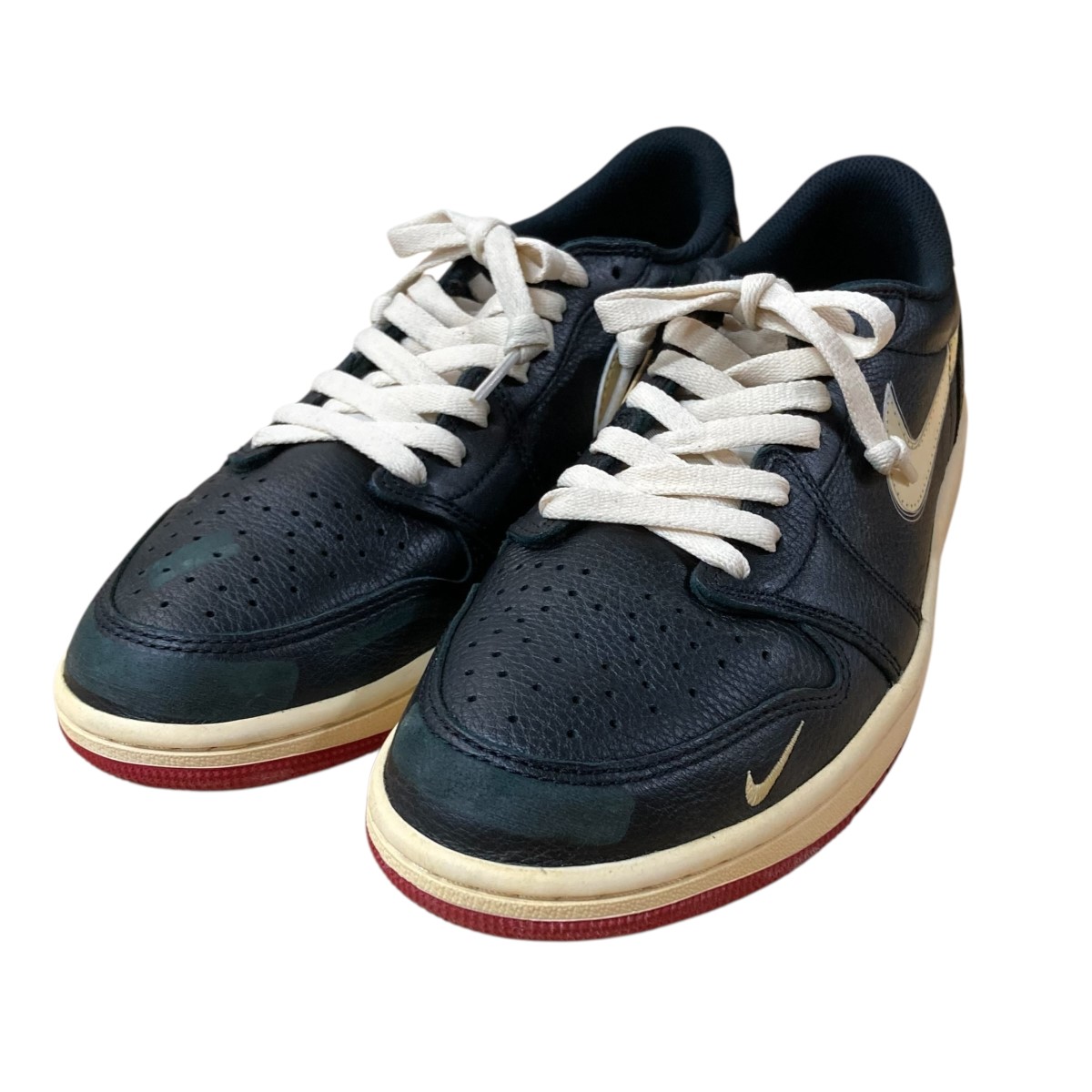 【中古】 NIKE×NIGEL SYLVESTER ローカットスニーカー IB8958-001 ブラック×アイボリー サイズ：27.5 【価格見直し】