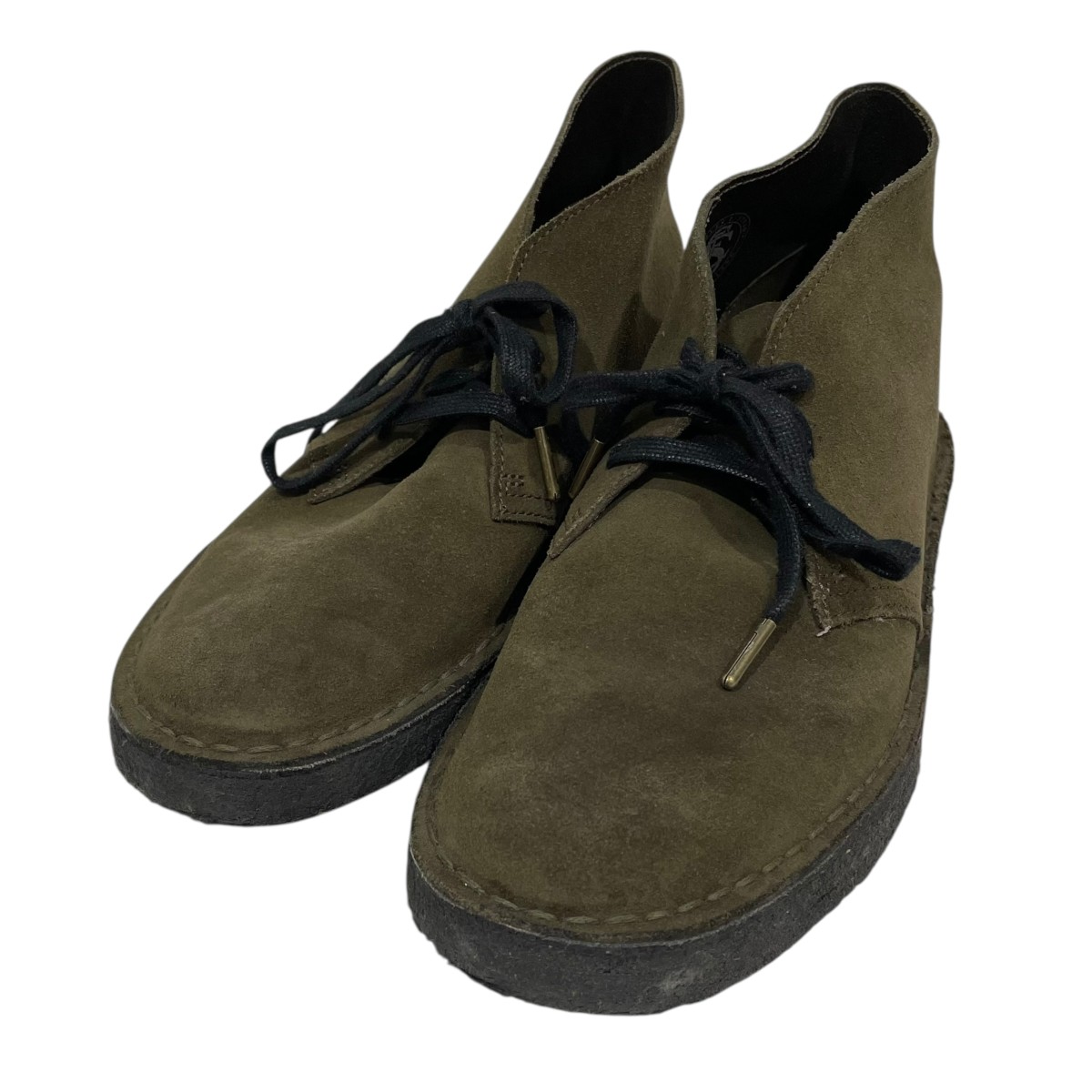 【中古】 CLARKS　 スウェードブーツ Desert Boot デザートブーツ 11826 オリーブ サイズ：7 【080426】（クラークス）