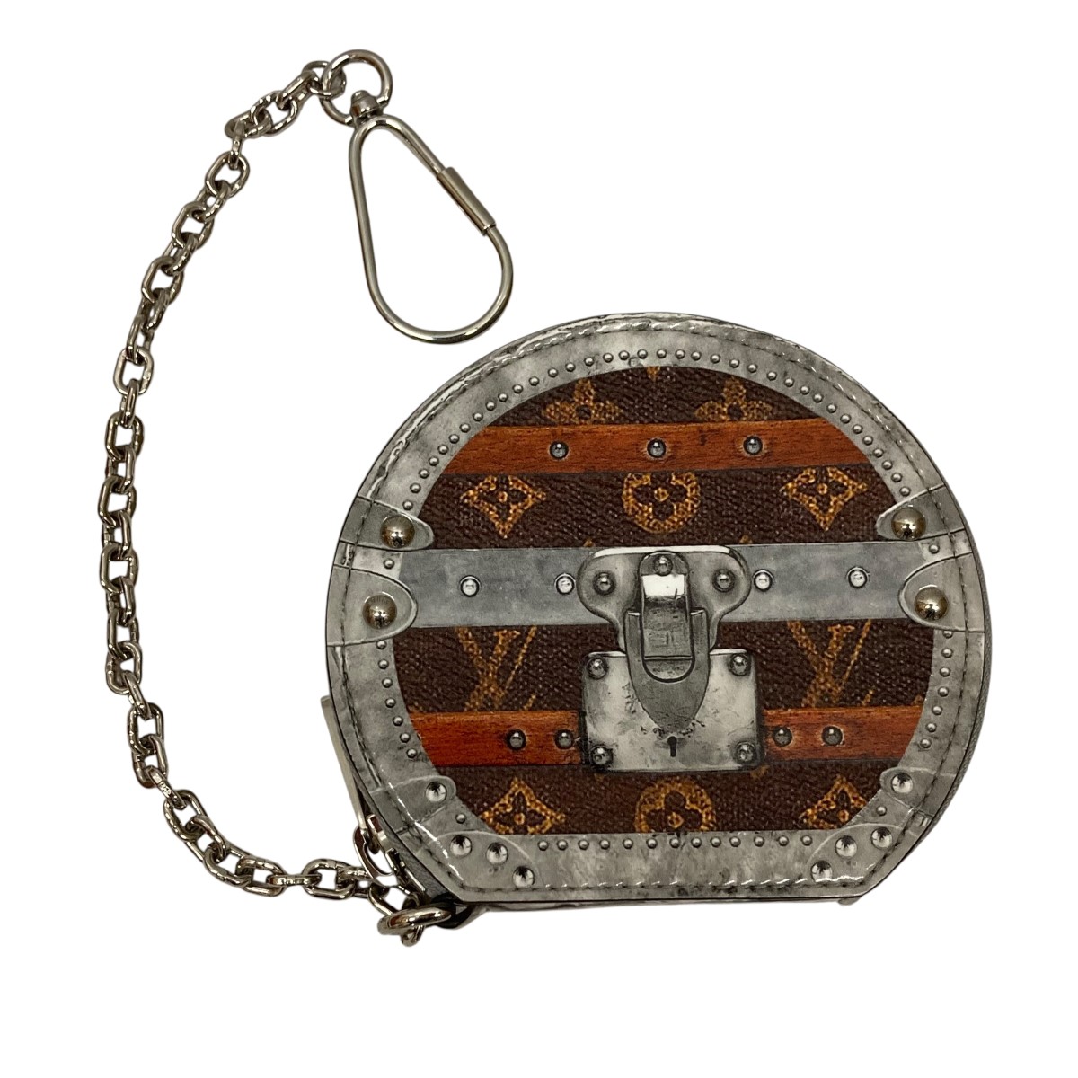 【中古】LOUIS VUITTON マイクロ・ボワット・シャポー トランスフォームドモノグラムコインケース M63596 赤銅色 【010226】（ルイヴィトン）