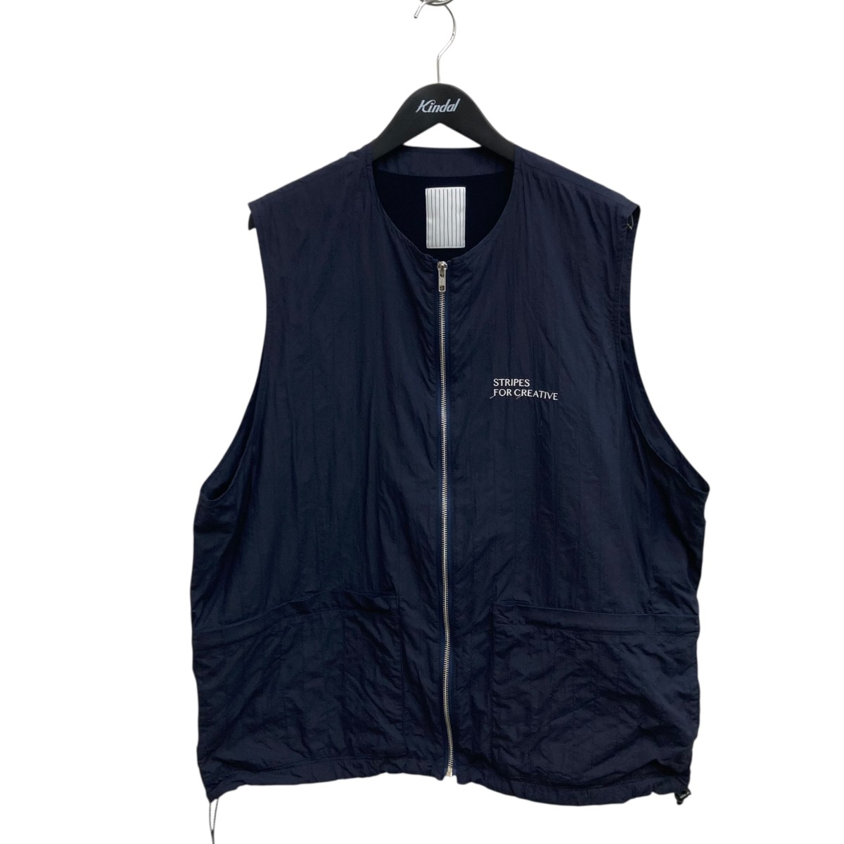 【中古】 Stripes For Creative　 ベスト ネイビー サイズ：XL 【020226】（ストライプ フォー クリエイティブ）