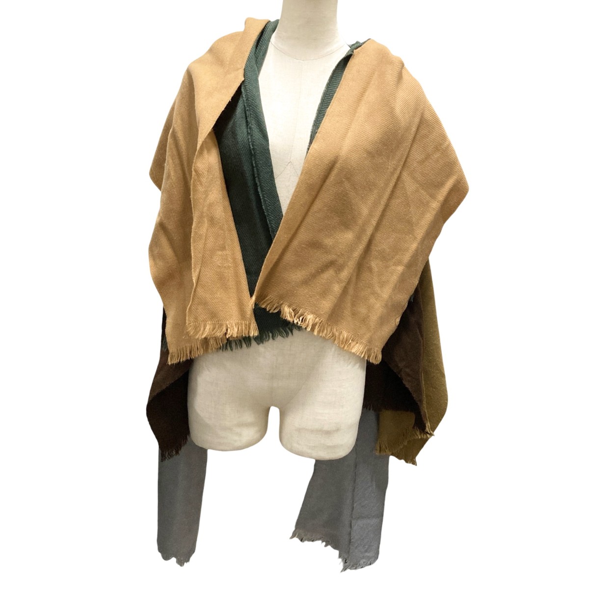 【中古】 INK　 FREELY SCARF レイヤードマフラー マルチカラー サイズ：F 【020226】（インク）