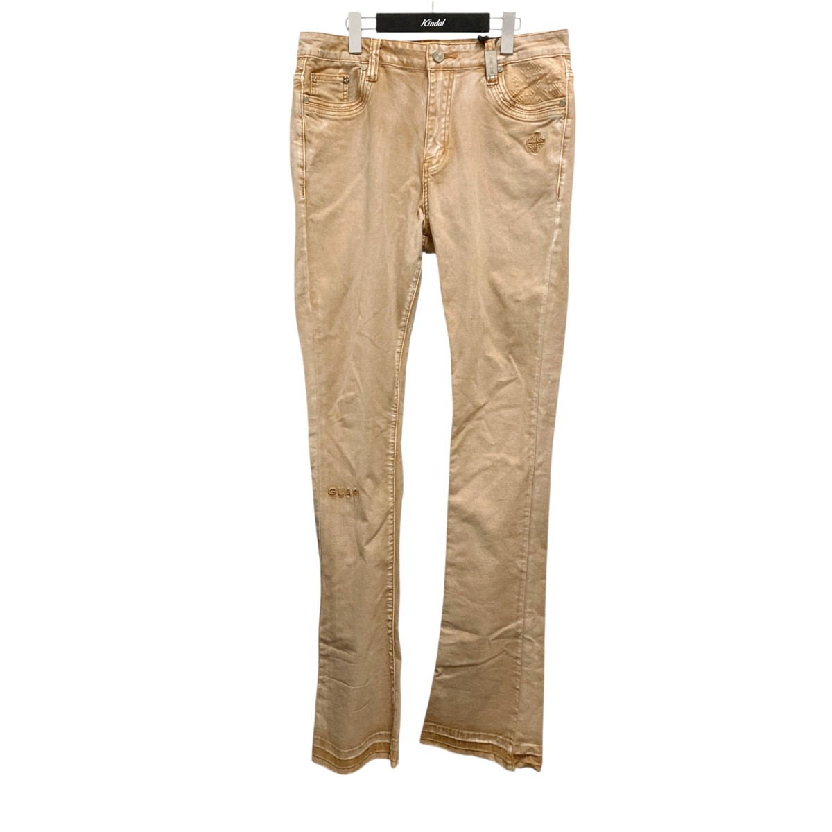 【中古】 GUAPI BASICS STACKED DENIM V2 デニムパンツ ブラウン サイズ：34 【価格見直し】