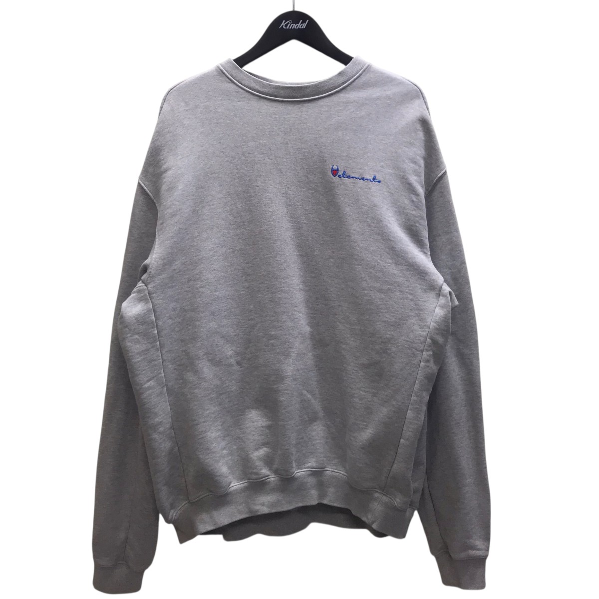 【中古】 VETEMENTS　 胸ロゴスウェット ライトグレー サイズ：XS 【020226】（ヴェトモン）