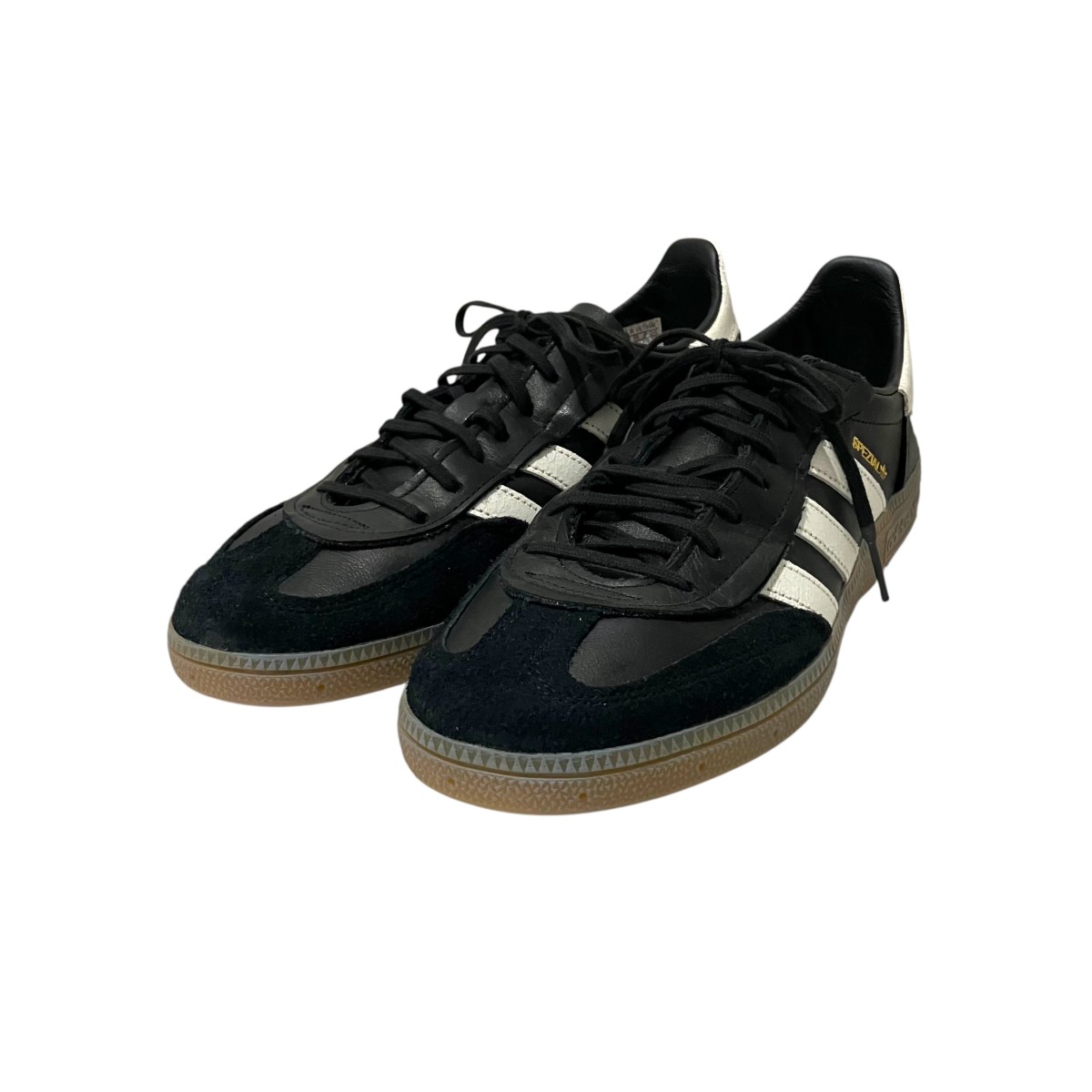 【中古】 adidas×INVINCIBLE　 【HANDBALL SPEZIAL】 ローカットスニーカー JQ6252 ブラック サイズ：27cm 【020226】（アディダス×インヴィンシブル）