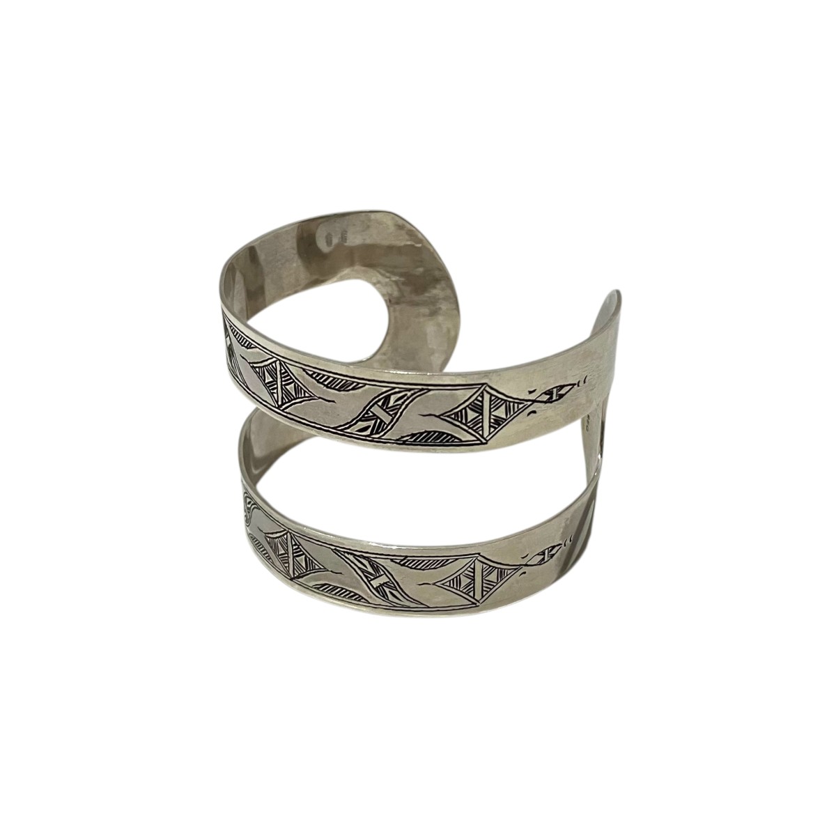 【中古】 ADAWAT’N TUAREG　 【ZEZI TOUSSAGHT】 シルバーバングル シルバー 【020226】（アダワット トゥアレグ）