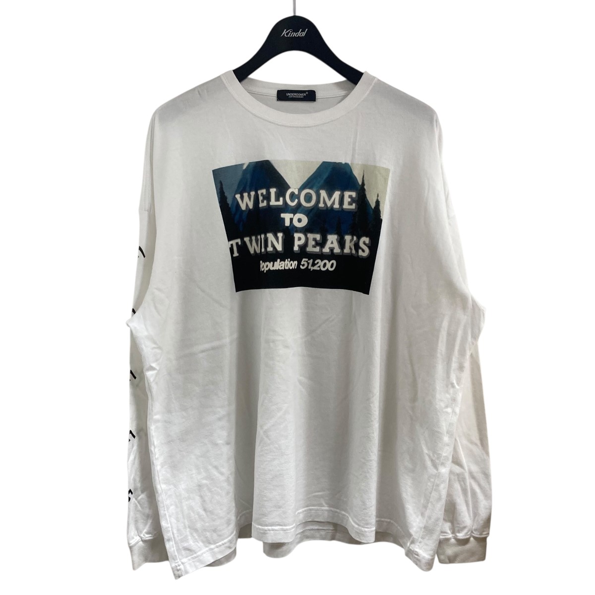 【中古】 UNDERCOVER　 フロントプリント長袖シャツ ホワイト サイズ：3 【020226】（アンダーカバー）