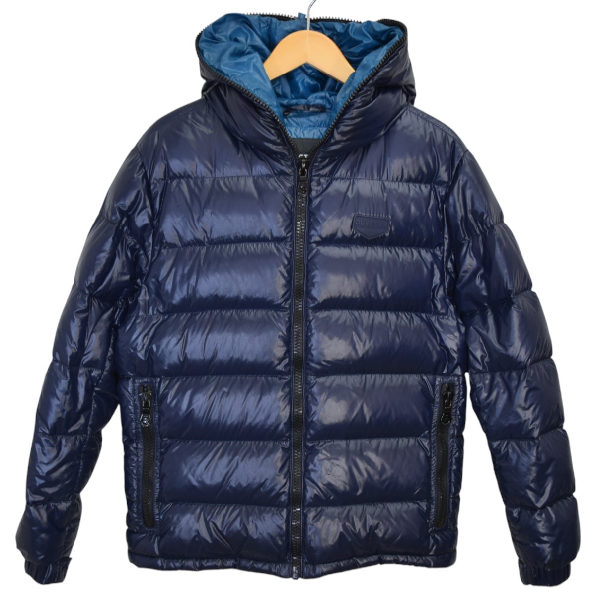【中古】 DUVETICA　 DUBHEDUE ダウンジャケット ネイビー×ターコイズ サイズ：44 【020226】（デュベティカ）
