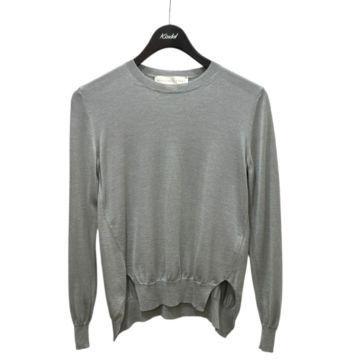 【中古】 STELLA McCARTNEY　 サイドスリットニット 391058 ST526 ライトグレー サイズ：36 【020226】（ステラマッカートニー）