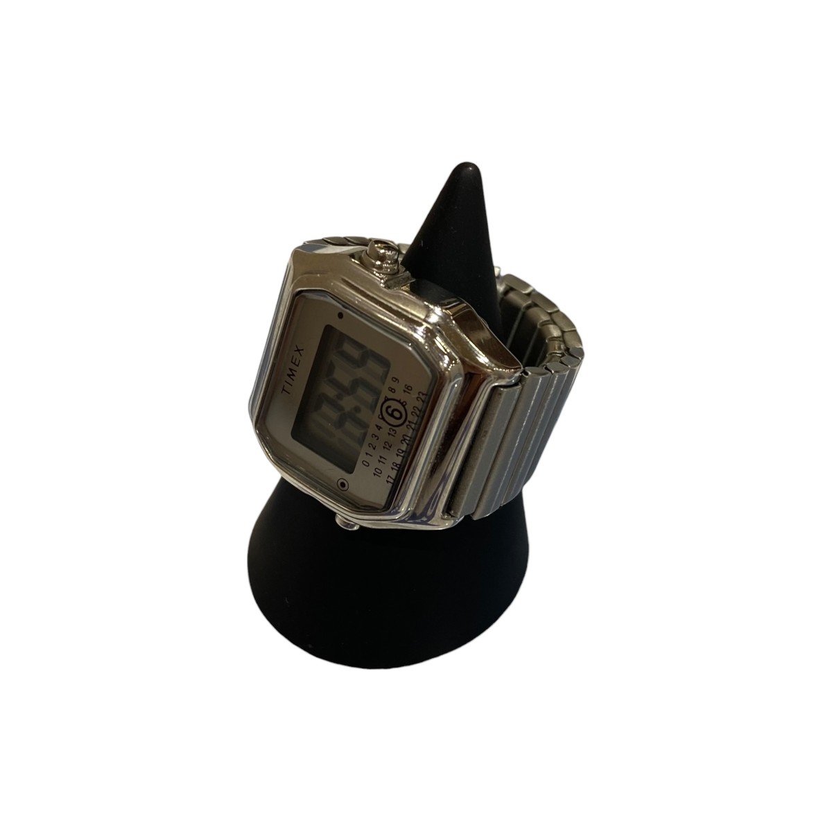 【中古】\u003cBR\u003eMM6 Maison Margiela×TIMEX\u003cBR\u003eT80 Ring Watch TW2W81300 しろがね色\u003cBR\u003e【通貨価値思いなおす】