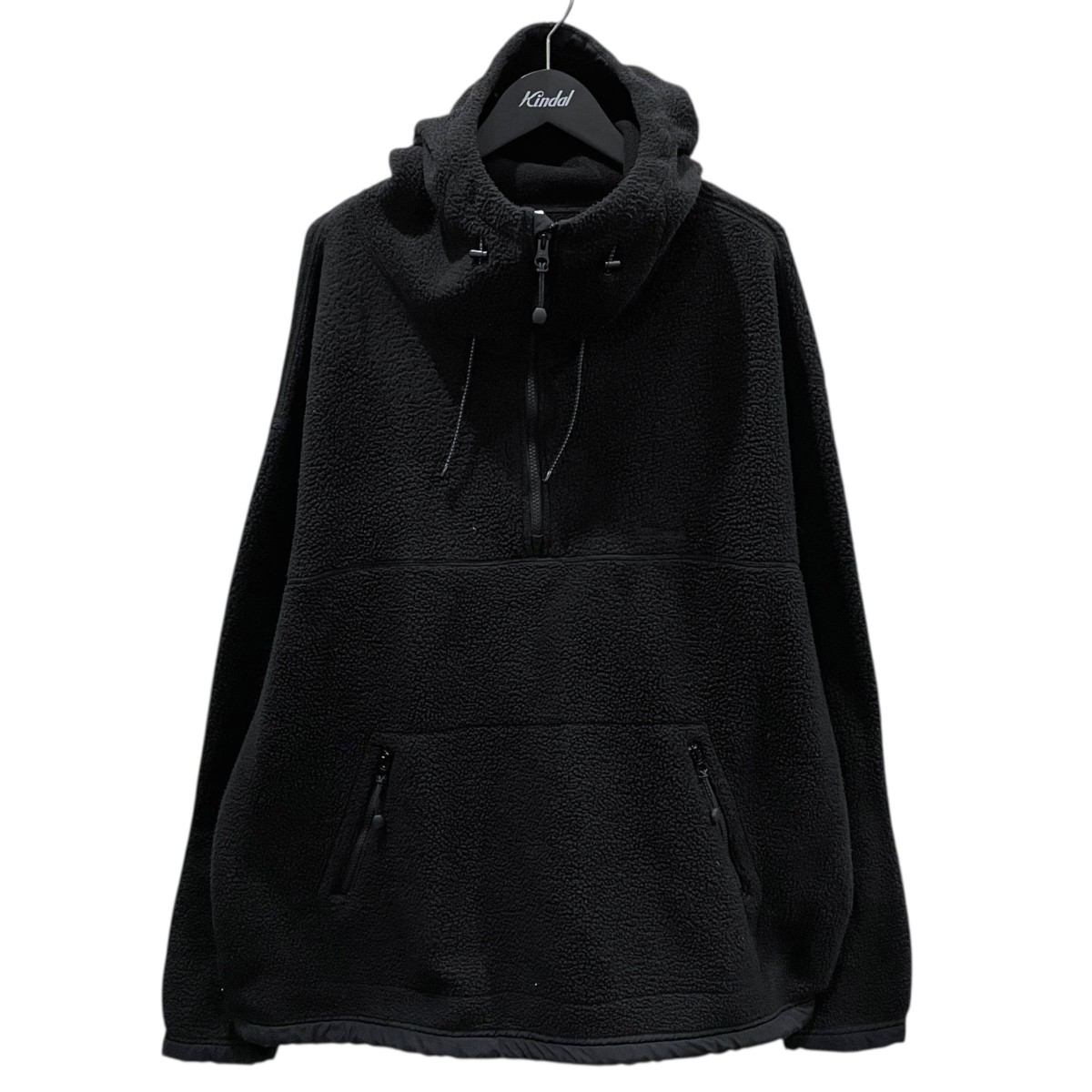 【中古】JJJJound　プルオーバーフリースジャケット City Camper TOP シティキャンパートップ ブラック サイズ：XXL 【200326】（ジョウンド）｜ブランド古着のカインドオル