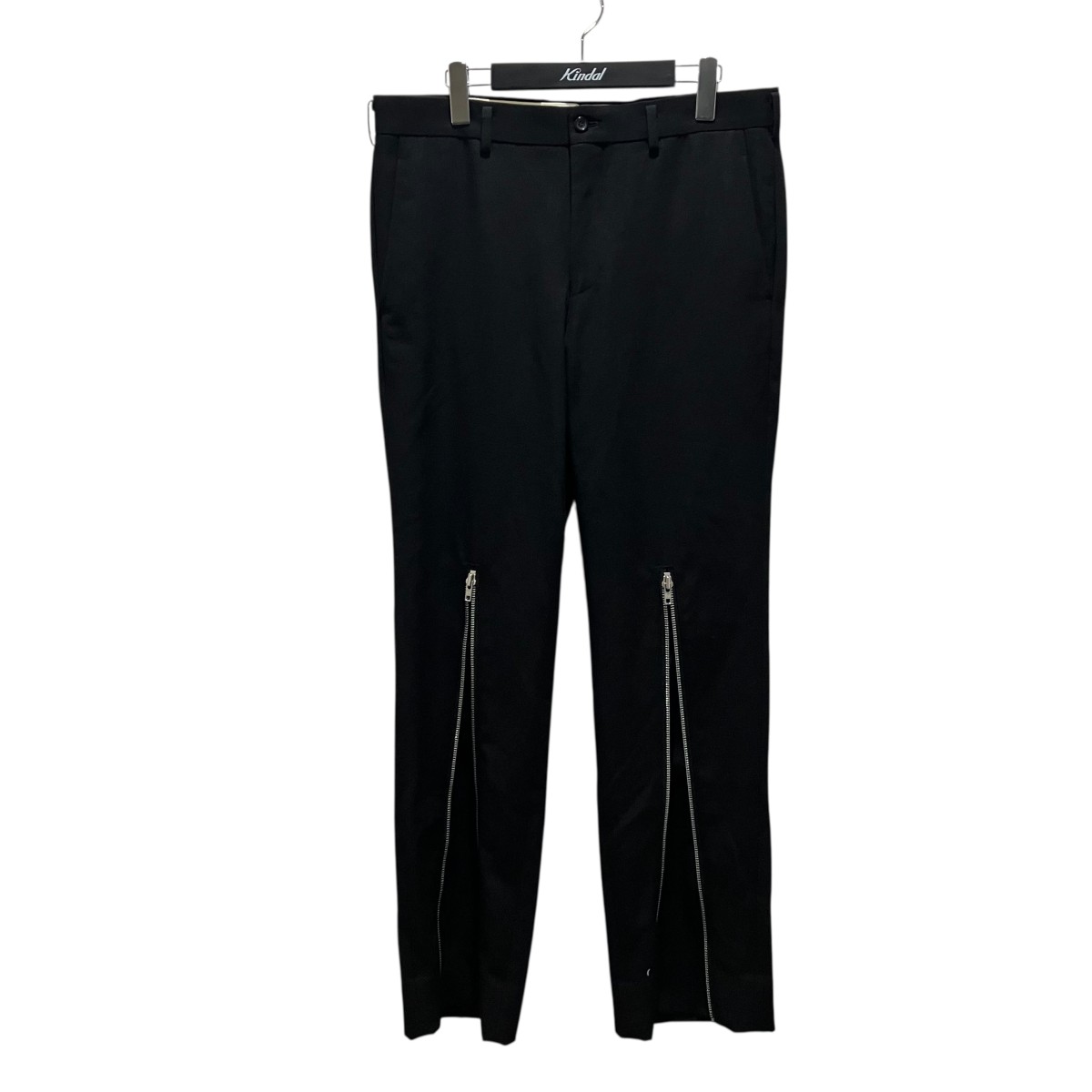 【中古】 COMME des GARCONS HOMME PLUS　 23SS ジップスラックス PK-P027 ブラック サイズ：L 【030226】（コムデギャルソンオムプリュス）