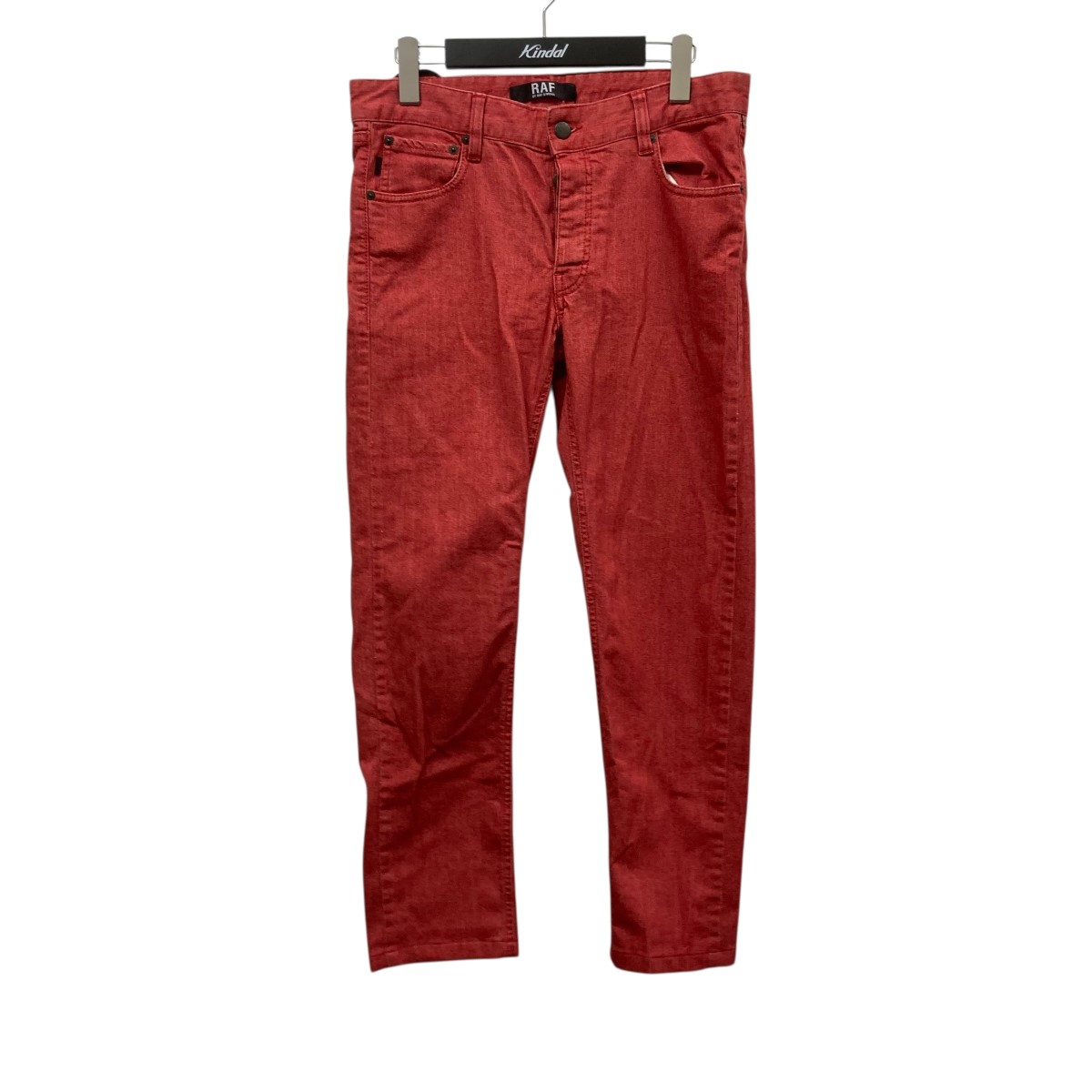 【中古】 RAF BY RAF SIMONS　 デニムパンツ J030 D140 WR10 レッド サイズ：30 【030226】（ラフバイラフシモンズ）