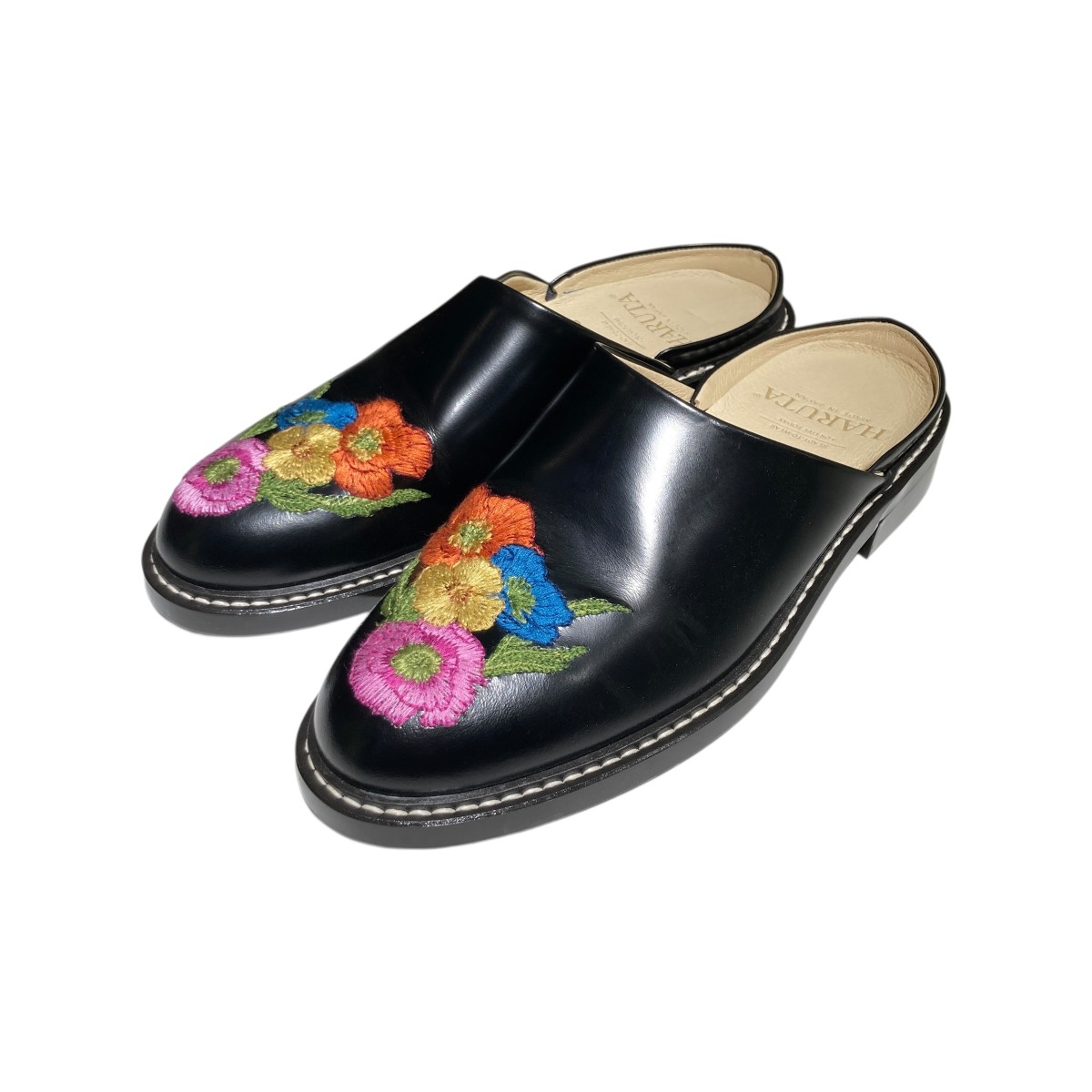 【中古】 HARUTA×KYOU ミュール TG852 ブラック サイズ：24 1/2 【価格見直し】 14,245円