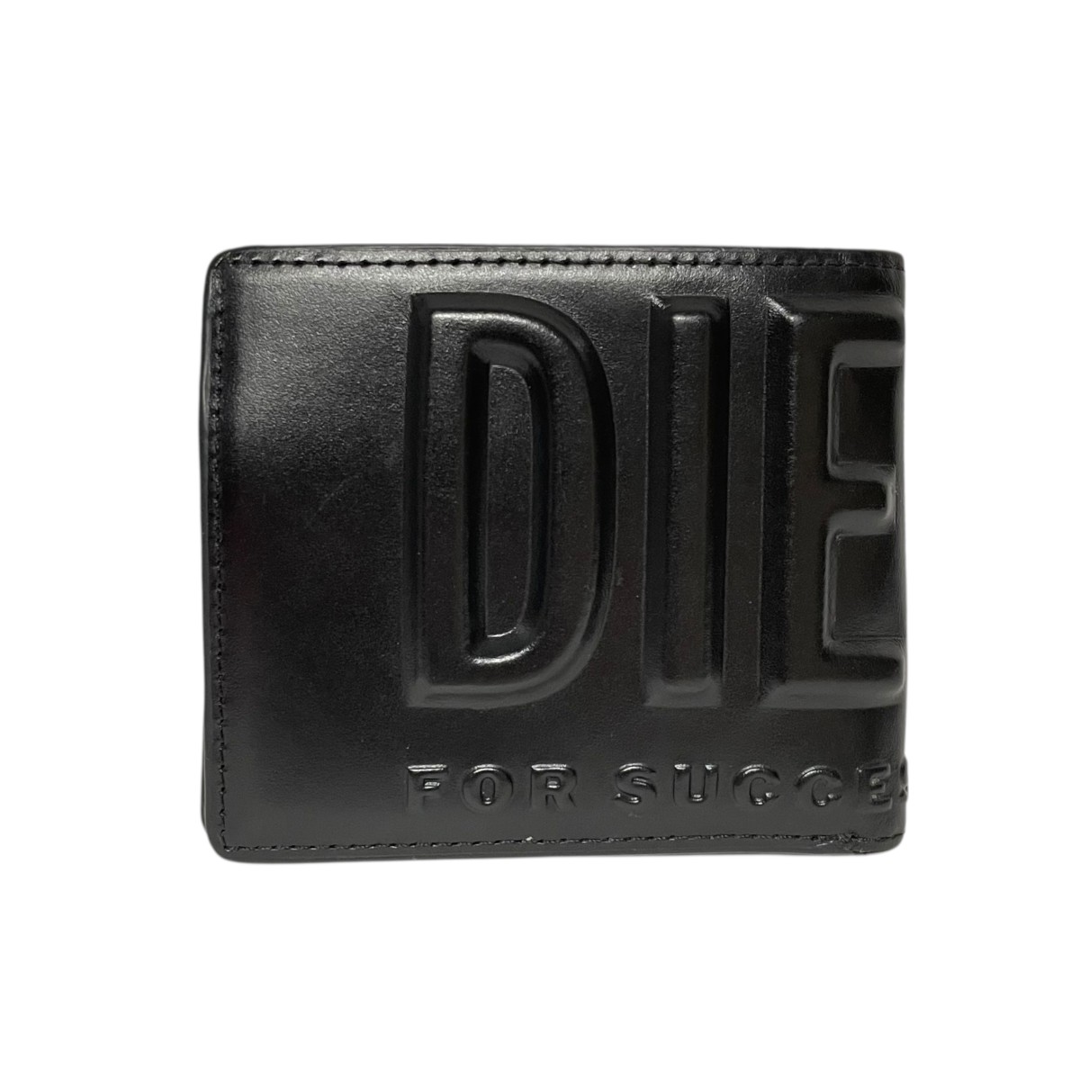 【中古】 DIESEL　 二つ折り財布 ブラック 【040226】（ディーゼル）