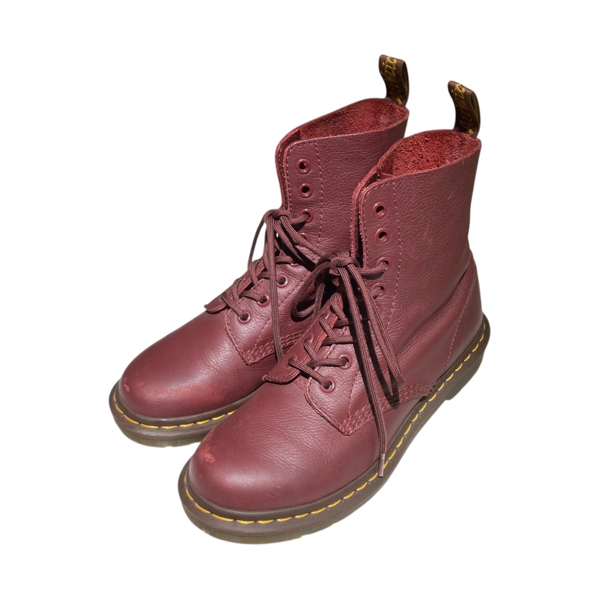 【中古】 Dr．Martens PASCAL 8ホールブーツ 13512411 レッド サイズ：5 【価格見直し】