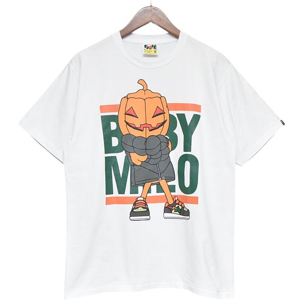 【中古】 A BATHING APE　 2021AW　HALLOWEEN BABY MILO TEE　ハロウィンベイビーマイロTシャツ　002TEH701003F ホワイト サイズ：M 【030226】（アベイシングエイプ）
