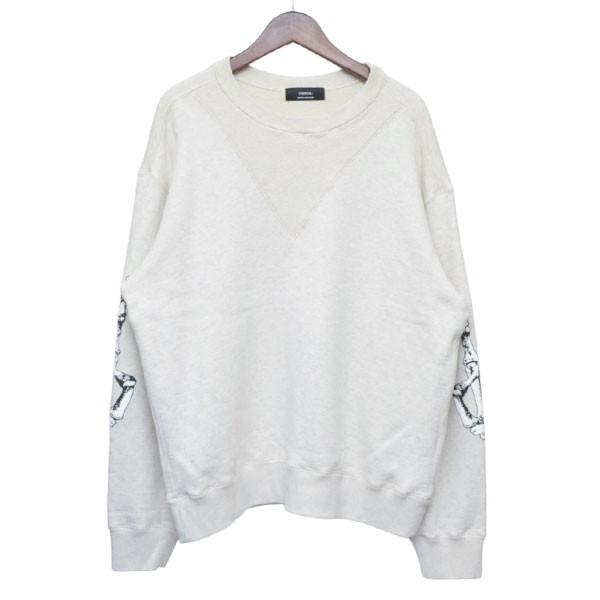 【中古】\u003cBR\u003eensou．\u003cBR\u003ePeace Sweatshirt ピーススウェットシャツ オーバーサイズトレーナー E11T004 象牙色 大きさ：L\u003cBR\u003e【通貨価値思いなおす】