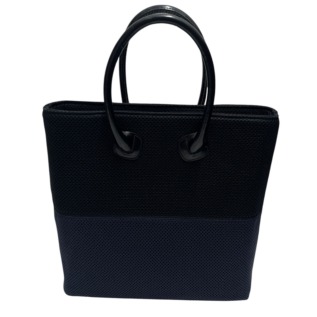 【中古】tricot COMME des GARCONS メッシュトートバック TK102050 黒いこと×米国海軍 【030226】（トリココムデギャルソン） その他-バッグ・小物・ブランド雑貨