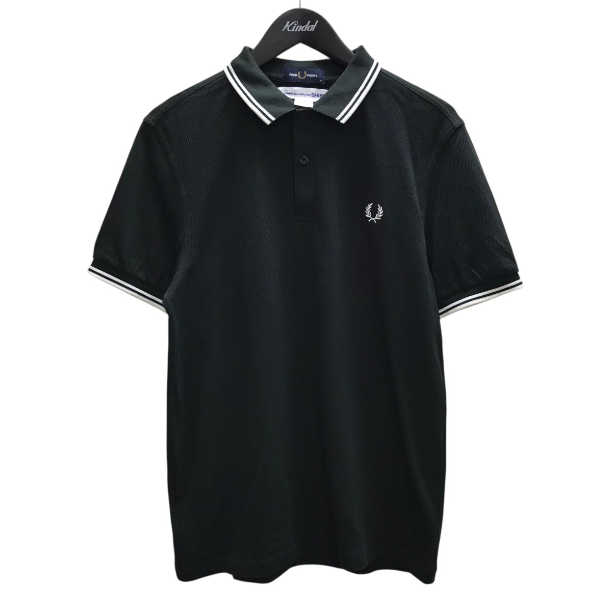 【中古】 COMME des GARCONS SHIRT×FRED PERRY　 ポロシャツ カーキ サイズ：M 【040226】（コムデギャルソンシャツ×フレッドペリー）