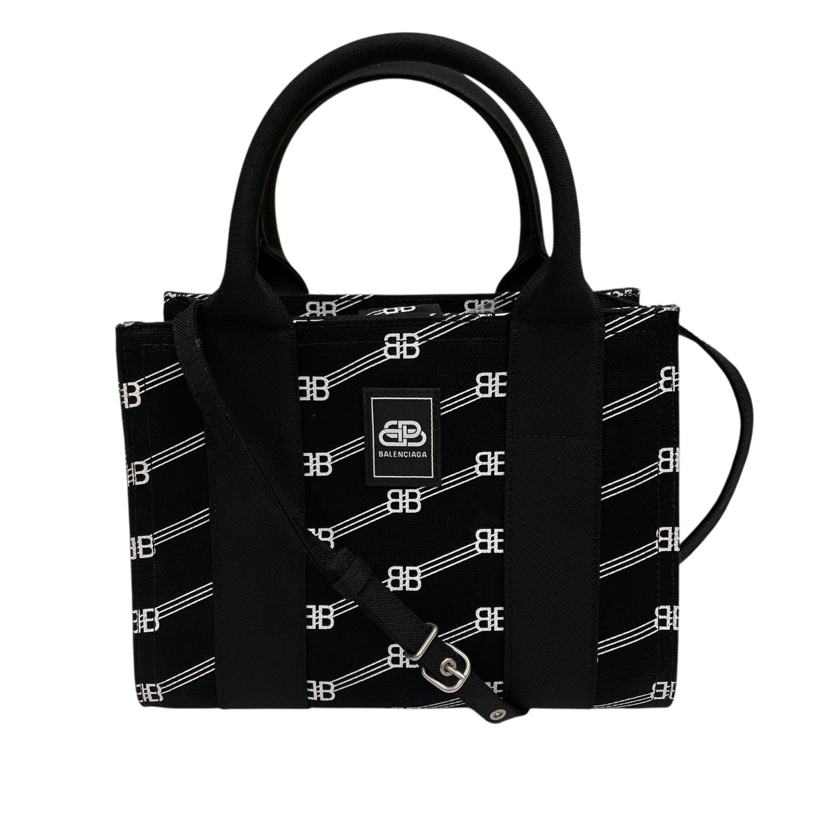 【中古】 BALENCIAGA　 トレード XS ハンドバッグ ブラック 【040226】（バレンシアガ）