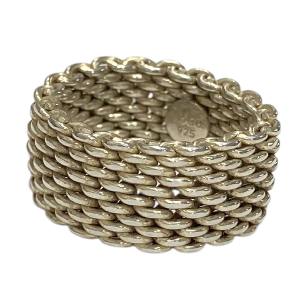 楽天市場】ティファニー サマセット メッシュ リング シルバー 指輪