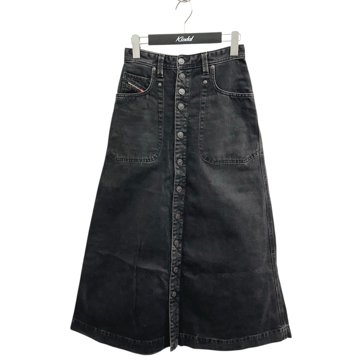【中古】 DIESEL　 デニムスカート 09B88 ブラック サイズ：W25 【050226】（ディーゼル）