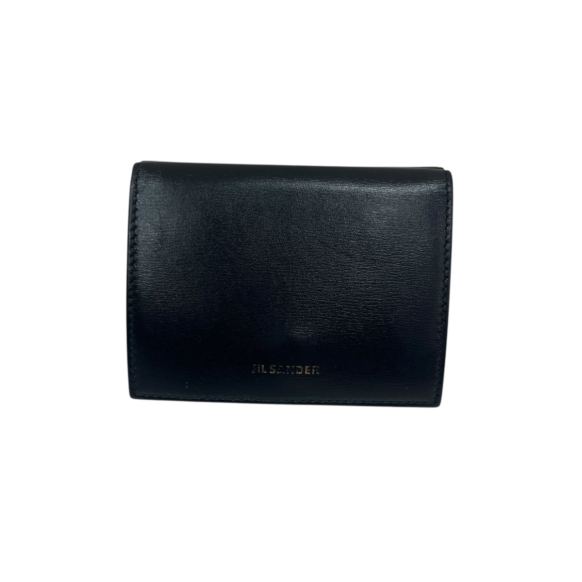【中古】JIL SANDER 3つ折り紙入れ 黒いこと 【050226】（ジルサンダー）