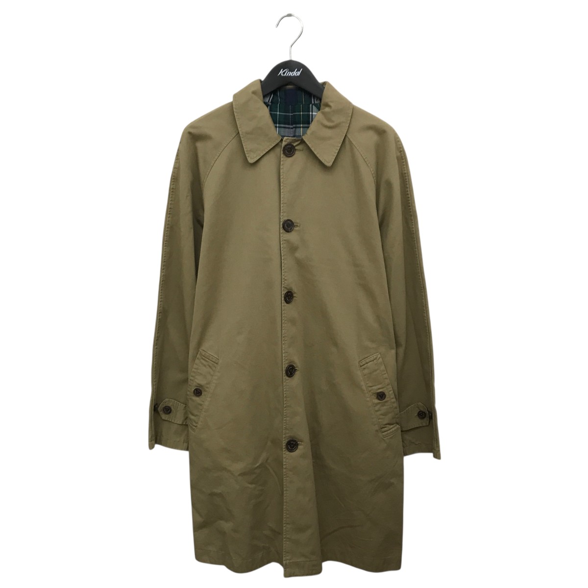 【中古】POLO RALPH LAUREN　22AW TRENCH COAT-LINED-JACKET リバーシブルコート ベージュ&times;グリーン サイズ：S 【050226】（ポロラルフローレン）｜ブランド古着のカインドオル