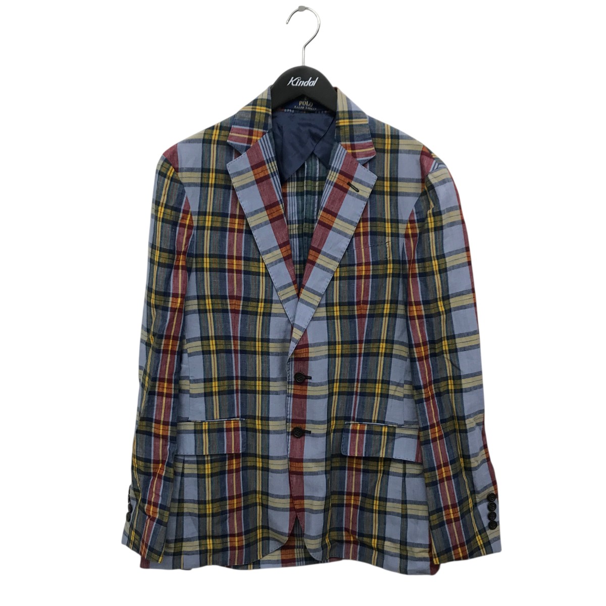 【中古】 POLO RALPH LAUREN　 マドラスチェック テーラードジャケット マルチカラー サイズ：36S 【050226】（ポロラルフローレン）