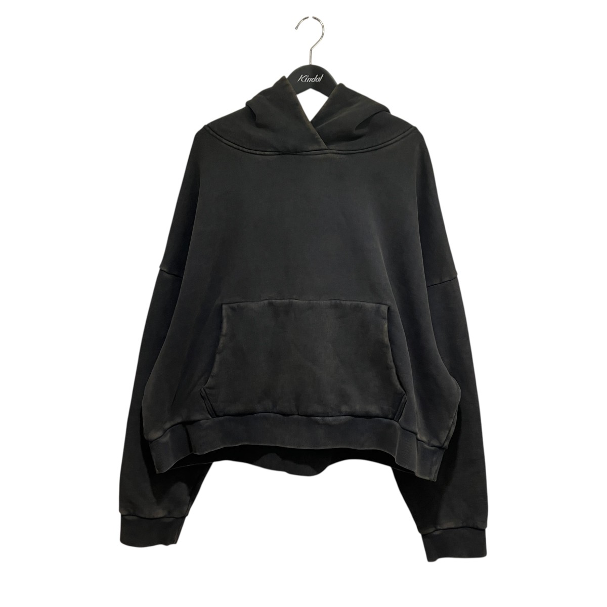 【中古】\u003cBR\u003eENTIRE STUDIOS\u003cBR\u003eHEAVY HOODIE ウォッシュド処理 長袖パーカー ES2125 PO040 暗灰色薄墨色 大いさ：M\u003cBR\u003e【必要経費思いなおす】 トップス-メンズファッション