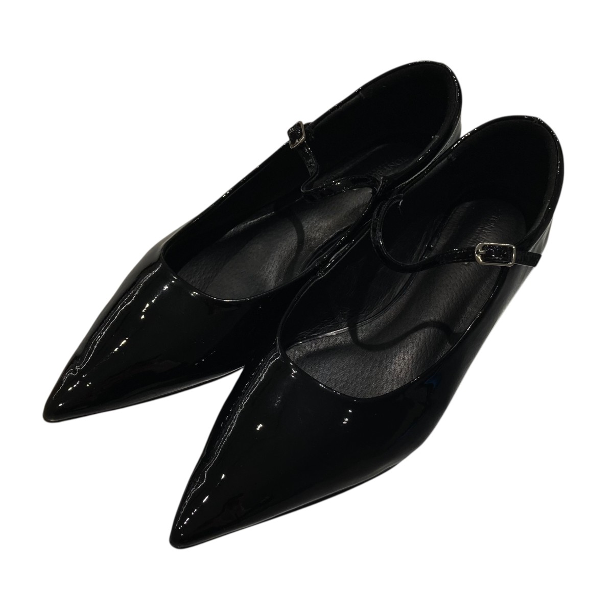 【中古】TONY BIANCO 24SS メリージェーン  パンプス 24093250001230 黒いこと 大きさ：7(約24糎) 【050226】（トニービアンコ）
