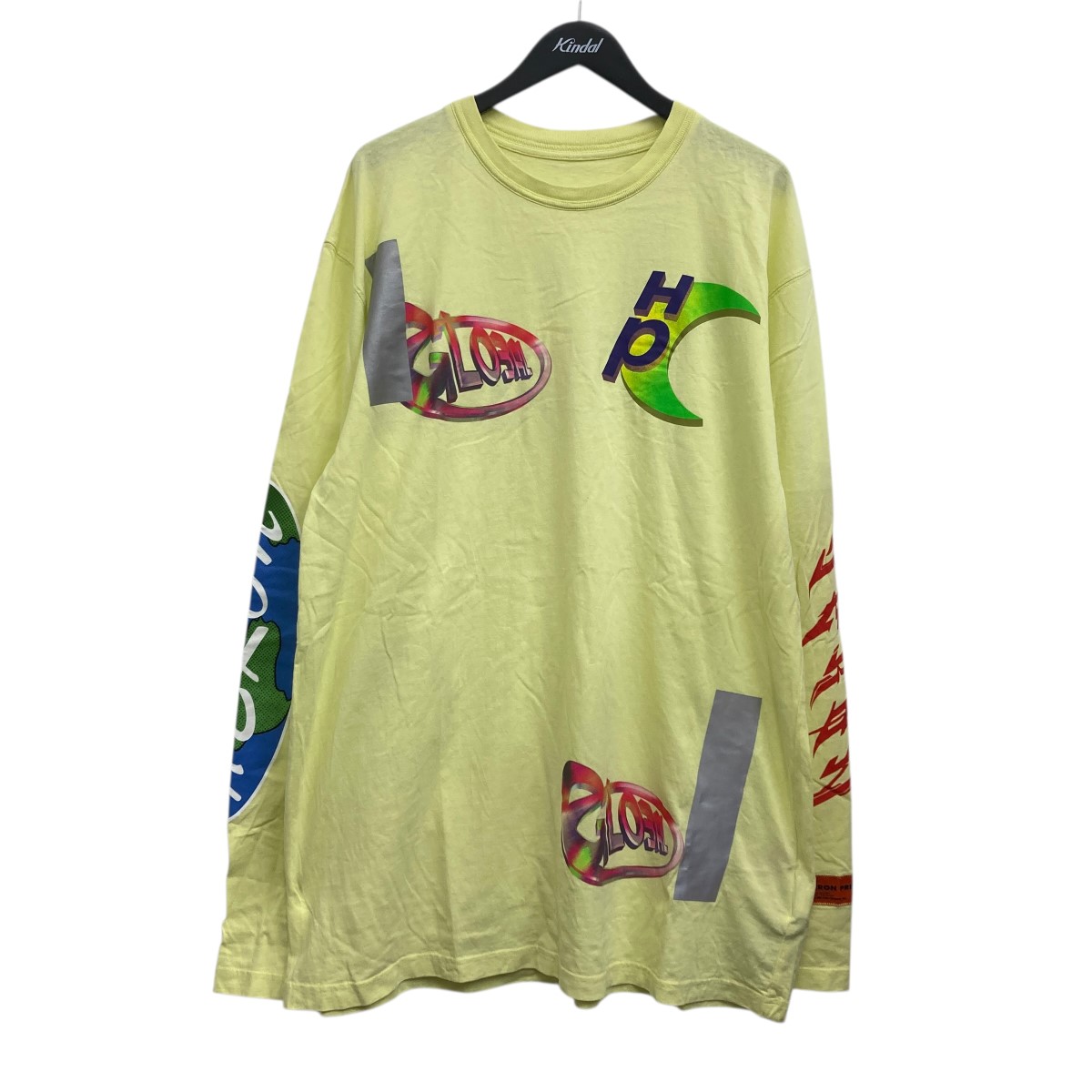 【中古】 HERON PRESTON　 ロングスリーブカットソー イエロー サイズ：XL 【050226】（ヘロンプレストン）