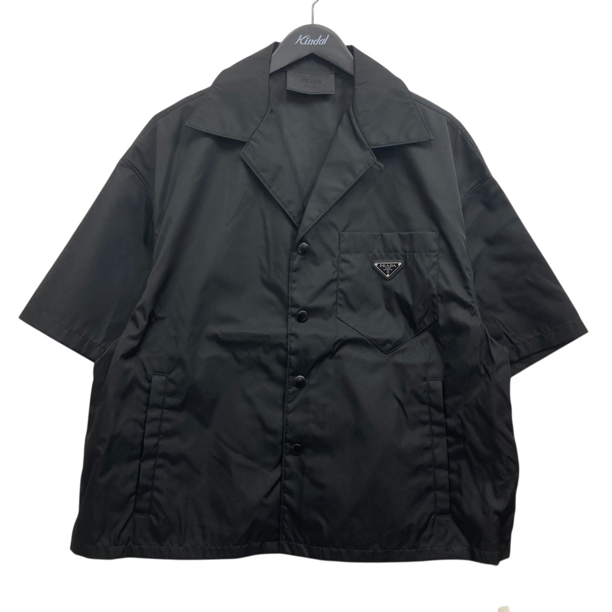 【中古】\u003cBR\u003ePRADA\u003cBR\u003eナイロンプルオーバー 黒いこと 大きさ：L\u003cBR\u003e【通貨価値思いなおす】